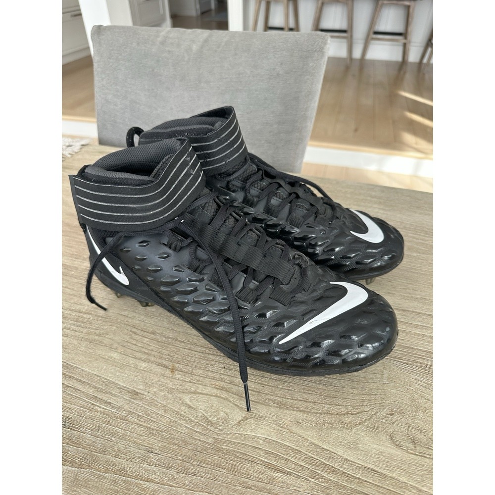 Nike Force Savage Pro 2 Football Cleats Men's Size 13 Black AH4000-002